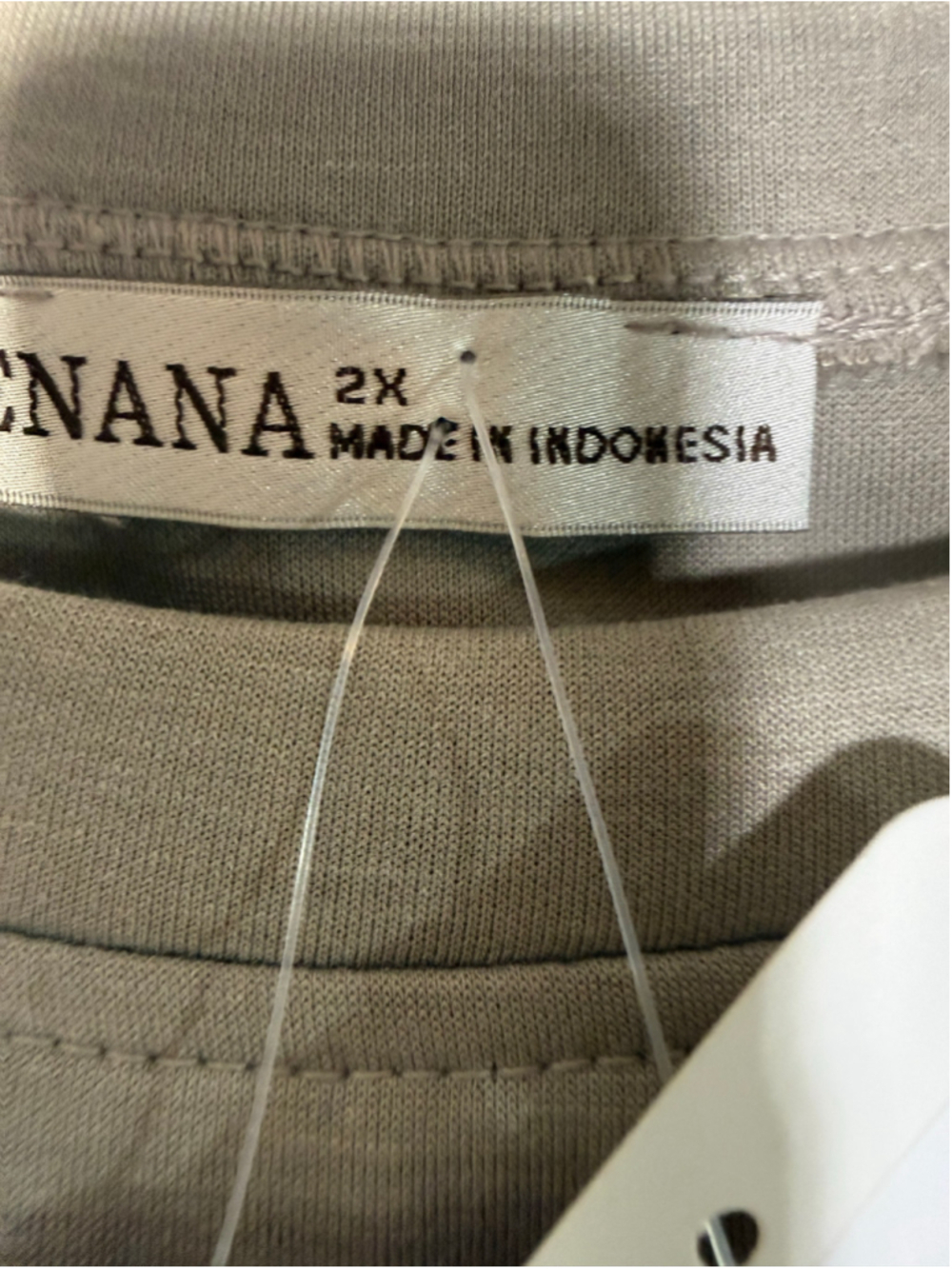 Women's Zenana Pajama Set 2X Beige - Picture 3 of 7